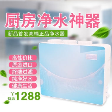 厨房净水神器新品首发高端正品净水器高性价比原装进口终端过滤纯净好水健康生活1288特惠